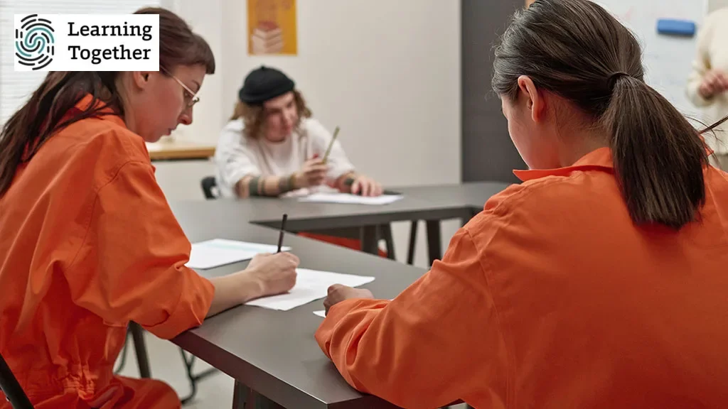 Incarcerated students participating in an educational program